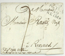 49 REIMS Pour Rennes 1808 Le Clerc Boisseaux & Co - 1801-1848: Voorlopers XIX