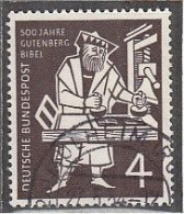 BRD 198, Gestempelt, Gutenberg-Bibel, 1954 - Gebraucht