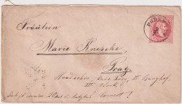 AUSTRO-HUNGARIAN EMPIRE > 1867 POSTAL HISTORY > STATIONARY COVER TO PRAG, CZECHOSLOVAKIA - Covers & Documents