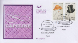 Enveloppe  FDC   1er  Jour   FRANCE    Les   Chapeaux    2018 - 2010-2019