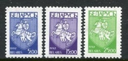 BELARUS 1993 Arms Definitive 5, 15, 25 R.   MNH / **.  Michel 25-27 - Bielorrusia