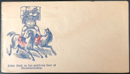 U.S.A, Civil War, Patriotic Cover - "John Bull..." - Unused - (C487) - Marcophilie