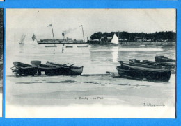 VIX055, Lausanne, Ouchy, Le Port, Bateau, 12, J. J. Reymond, Précurseur , Non Circulée - Lausanne