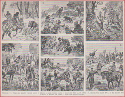 Vénerie. Chasse à Courre. Illustration Maurice Toussaint. Larousse 1948. - Historical Documents