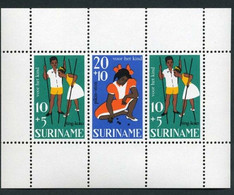 SURINAM BLOC Y&T BF 7 ENFANCE JEUX 1967 NEUF SANS CHARNIERES - Suriname