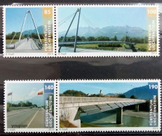 Liechtenstein 2014, Bridges, Two MNH Stamps Strips - Nuovi