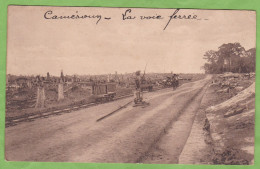 RARE CPA KAMERUN Neupflanzung Wegebau Cameroun Allemand La Voie Ferrée Bahnstrecke - Cameroon