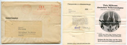Germany 1941 Cover W/ Letter & Ad Pamphlet (Pest Control); Hamburg - Chemische Fabrik Marienfelde; 8pf. Meter W/ Slogan - Macchine Per Obliterare (EMA)