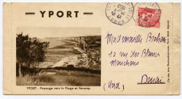 Lettre-Enveloppe.Yport.la Crique.Vaucottes Panorama.Fécamp.les Falaises. - Non Classificati