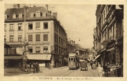 MULHOUSE  Rue Du Sauvage Et Place Des Victoires Belle Animation Commerces Voiture Tramway RV - Mulhouse