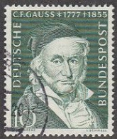 BRD  204, Gestempelt, Carl Friedrich Gauß, 1955 - Gebraucht