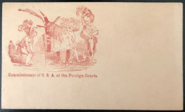 U.S.A, Civil War, Patriotic Cover - "Commissioners Of C.S.A At The Foreig Courts" - Unused - (C496) - Postal History
