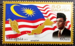 Malaysia 2013, 50 Years Of Independence, MNH Single Stamp - Malasia (1964-...)