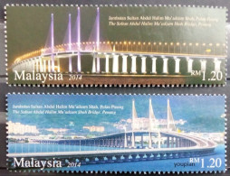 Malaysia 2014, Bridges, MNH Stamps Set - Maleisië (1964-...)