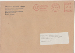 Deutsche Bundespost Brief Mit Freistempel VGO PLZ Oben Dresden 1993 Technische Universität H02 2043 - Máquinas Franqueo (EMA)