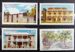 Mauritius 2013, Sites And Monuments, MNH Stamps Set - Malesia (1964-...)