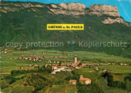73296086 St Pauls Fliegeraufnahme Im Ueberetscher Weinbaugebiet Mit Mendelgebirg - Other & Unclassified