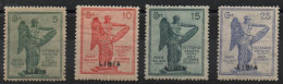 COLONIE ITALIANE - LIBIA 1922 " Vittoria "Catalogo Sassone 34/34, Serie Completa 4 Valori Gomma Integra. - Libye