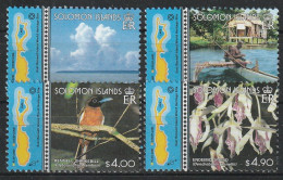 Solomon Islands 2000  East Rennel,World Heritage Site,Birds,Orchids  Set  MNH - Solomon Islands (1978-...)