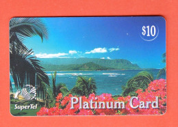 USA- Used Pre Paid Phone Card. Platinum Card BY 10USD, Supertel. - Sonstige & Ohne Zuordnung