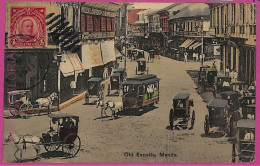 Ag3629 - Philippines - VINTAGE POSTCARD - 1911 - Manila, Old Escolta - Filippijnen