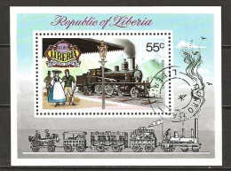 1973  Block 66  Züge  Gebraucht - Liberia