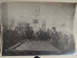 Italy Billiard Players. Italia Foto Ventenio Fascista Giocatori Biliardo. Da Identificare. - Deportes