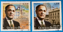 France 2015 : Gilberto Bosques, Diplomate Mexicain N°4970 à 4971 Oblitéré - Used Stamps