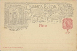 EAST TIMOR - BILHETE POSTAL - IGREJA / LISBOA -  CENTENARIO DA INDIA 1498-1898 - PRINTED STAMP - TIMOR 2 AVOS (18352) - Timor Oriental