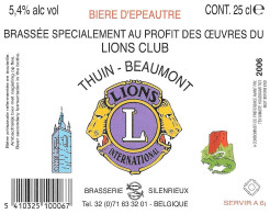 ÉTIQUETTE DE BIÈRE BELGE - Brasserie De Silenrieux. - Bier