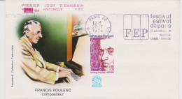 Paris , 1974, N° 1785, Francis Poulenc, Festival Estival De Paris ( SN24/79/16.1) - 1970-1979