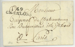 49 CHAALONS Chalons Pour Paris 1808 - 1801-1848: Précurseurs XIX