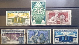 FRANCE N° 210 à 215 ARTS DÉCORATIFS. SÉRIE COMPLÈTE. OBLITERES. - Used Stamps