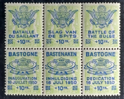 Belgie 1950 Battle Of The Bulge Bastogne Obp.nrs.PRV 101/106 MNH-Postfris - Private & Local Mails [PR & LO]