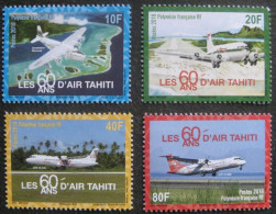 POLYNESIE - 60e Anniversaire D'Air Tahiti - Unused Stamps