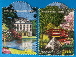 France 2006 : Jardins De France N° 3895 à 3896 Oblitéré - Usados