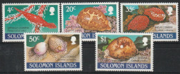 Solomon Islands 1990  Cowrie Shells  Set  MNH - Mundo Aquatico