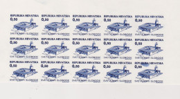 CROATIA.1995 SVETA MATI SLOBODE Charity Stamp,not Issued 0.50 Kn Value Bloc Of 15 Proof On Paper - Kroatië