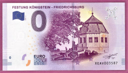 0-Euro XEAV 2019-2 FESTUNG KÖNIGSTEIN - FRIEDRICHSBURG - Essais Privés / Non-officiels