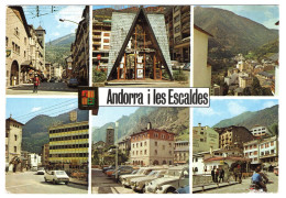 Valls D'Andorra. Andorra La Vella I Les Escaldes Carte Postale Couleurs. Comercial Escudo De Oro. Barcelona - Andorre