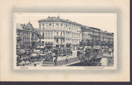 Deutsches Reich PPC (Embossed Geprägt) Berlin. Potsdamer-Brücke Bridge Pont. Tram Tramways BERLIN 1910 COPENHAGEN - Other & Unclassified