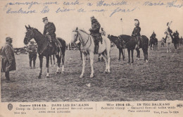 Balkans Guerre 1914 Camp Zeitinlic General Sarrail Né Carcassonne Et 2 Colonels  ELD - Autres & Non Classés