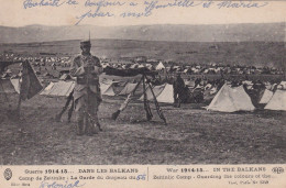 Balkans Guerre 1914 Camp Zeitinlic Garde Drapeau 56 Eme Colonial Baionnette    ELD - Autres & Non Classés