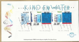 NL.- FDC. NVPH Nr. 260a. EERSTE DAG VAN UITGIFTE. FIRST DAY OF ISSUE. 16-11-1988. KINDERPOSTZEGELS. KIND & WATER. - FDC