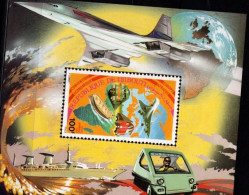 Djibouti 1981 Plane Avion Concorde Car Voiture Train MNH - Mongolfiere