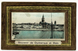 Souvenir De Dunkerque Et Malo, Tableau Contenant Dix Vues En Accordéon, Pas Circulé - Dreh- Und Zugkarten