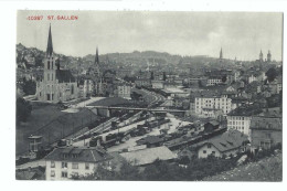 32528 - St.Gallen Westquartier Mit Rosenberg  Bahnhof - San Gallo