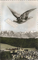 11672832 Einsiedeln SZ Mit Schwyzer Alpen Brieftaube Einsiedeln - Autres & Non Classés