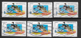 France 2009 Oblitéré Autoadhésif   N° 268   Personnages  Looney Tunes   " Vil Coyote  "   ( 6 Exemplaires ) - Used Stamps