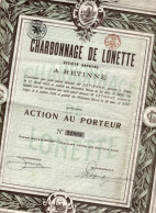 CHARBONNAGE De LONETTE - Miniere